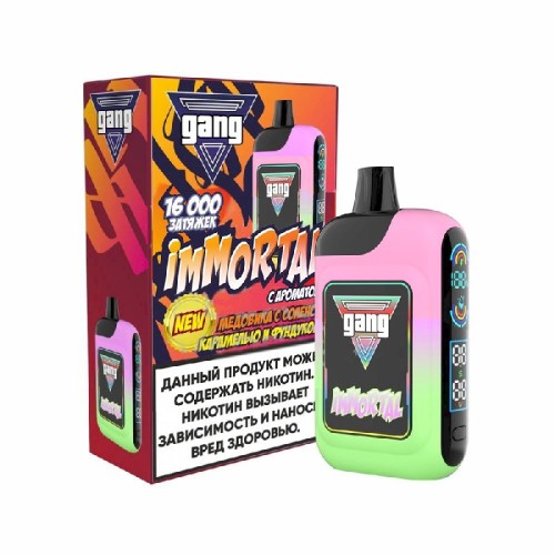 Электронная сигарета GANG IMMORTAL 16000 - Медовик с соленой карамелью и фундуком