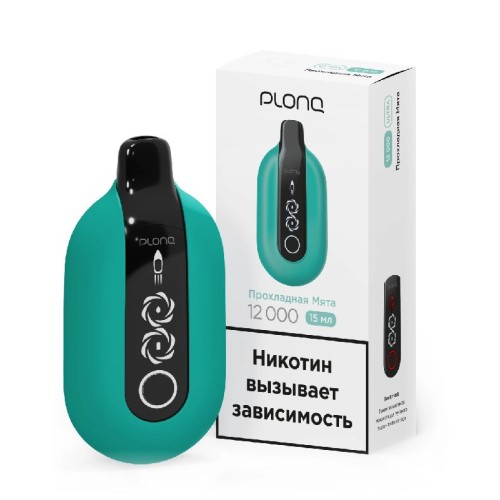 Электронная сигарета PLONQ ULTRA 12000 затяжек Прохладная мята