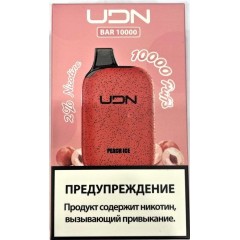 Электронная сигарета UDN BAR 10000 Peach Ice (УДН Бар Персик Лёд)