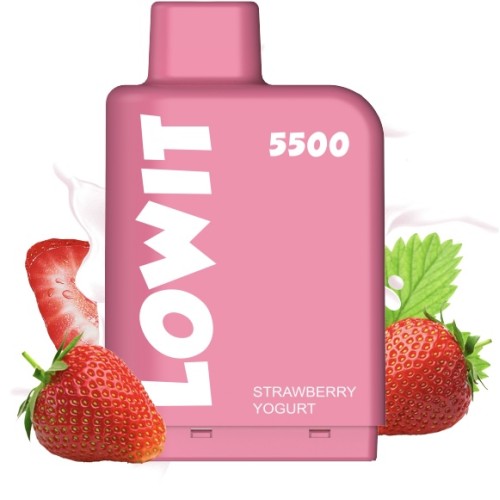 Картридж Elf Bar Lowit 5500 Затяжек Клубничный Йогурт